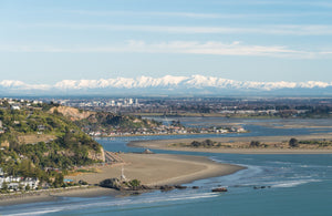 View across Christchurch from Sumner Beach to the Southern Alps. Credit: ChristchurchNZCredit: ChristchurchNZ