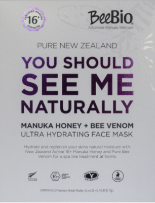 Au Natural Skinfood Mānuka Honey + Bee Venom Ultra Hydrating Sheet Mask